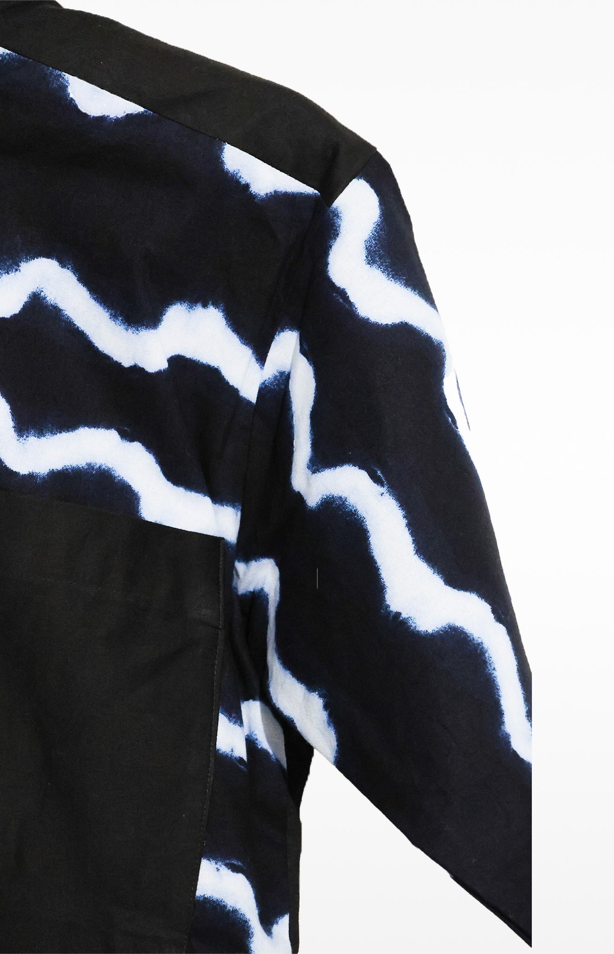 Bombers manche courte noir motif blanc