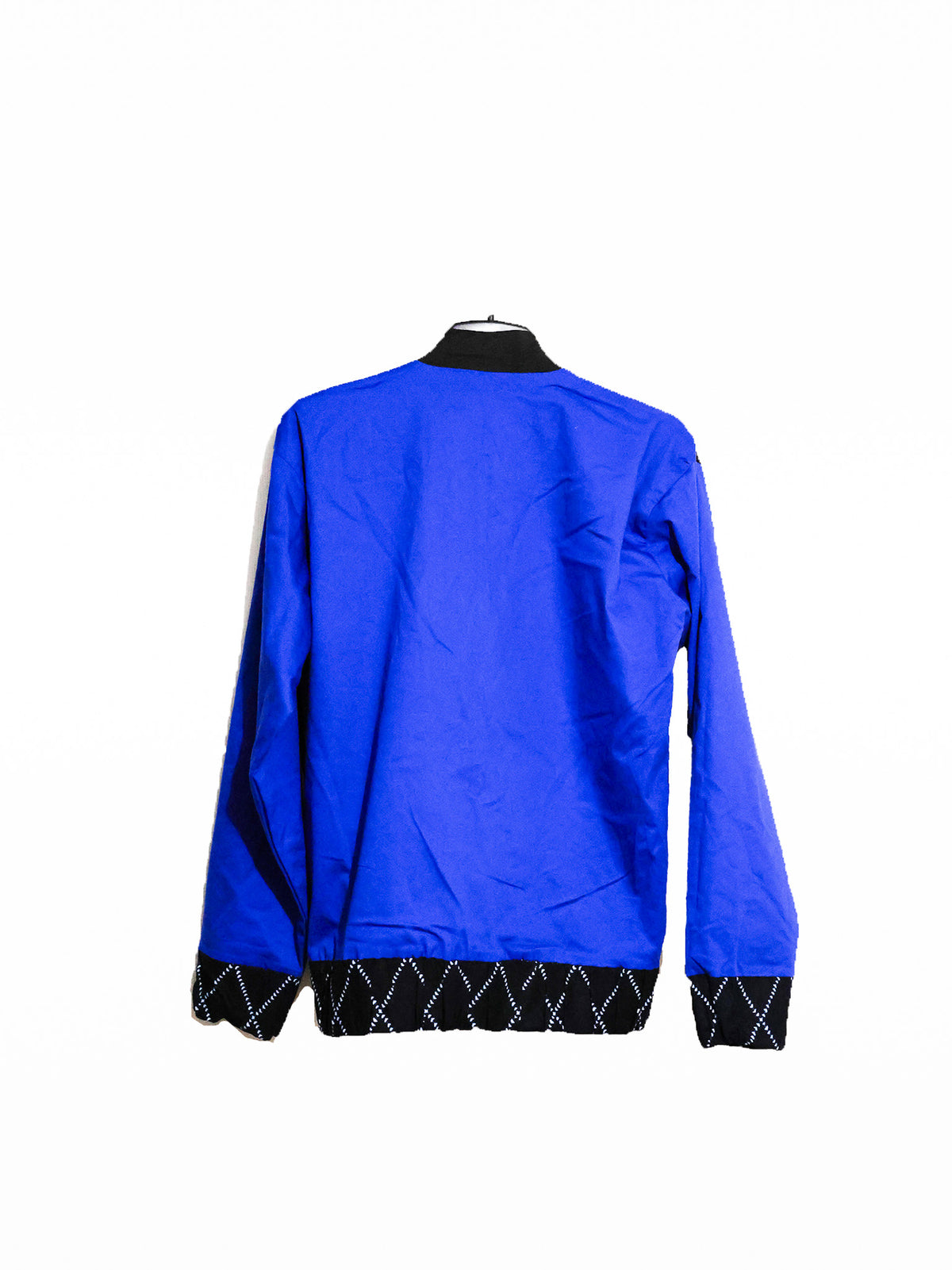 Bombers noir motif blanc et haut bleu