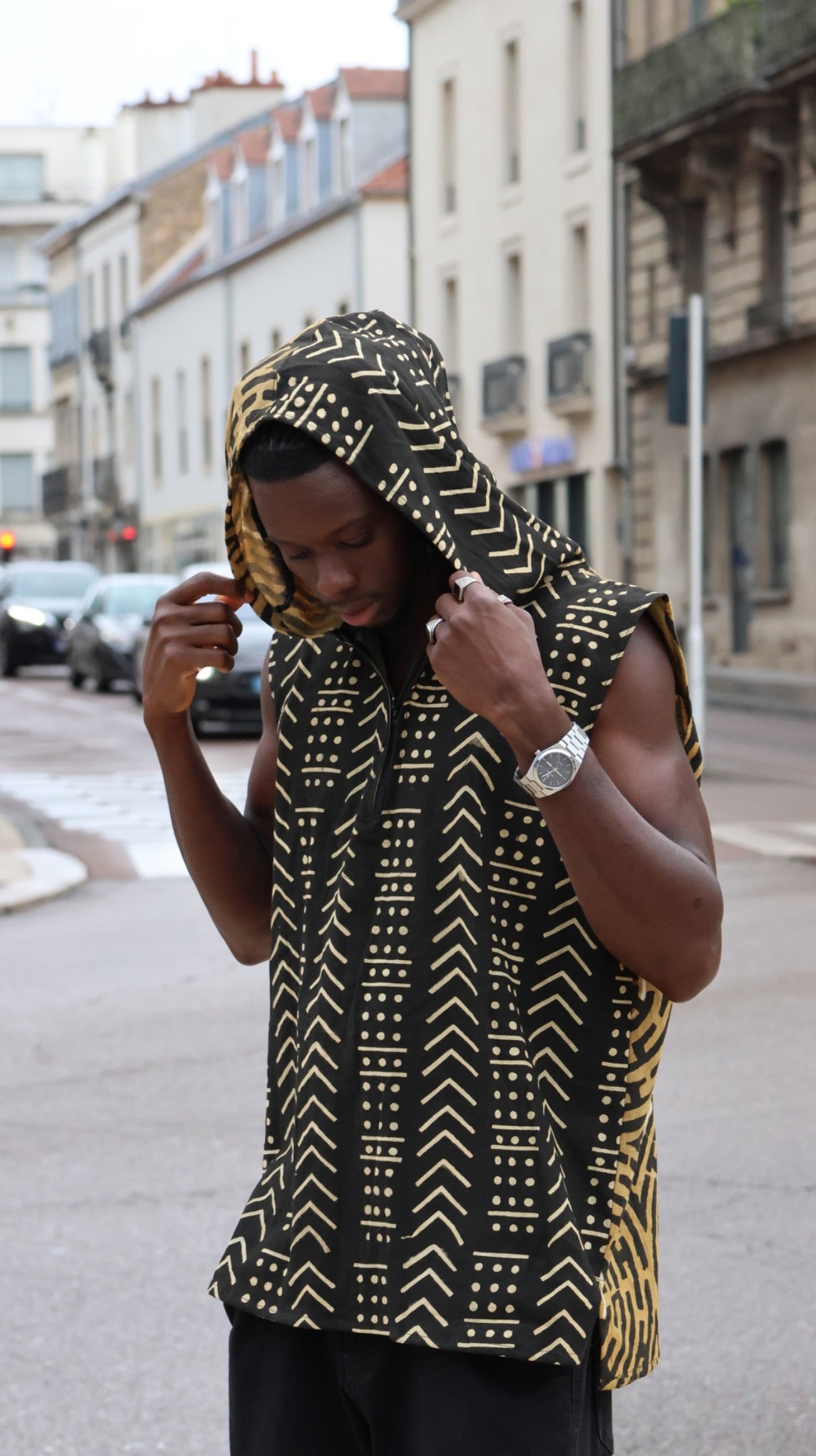 Débardeur à capuche homme