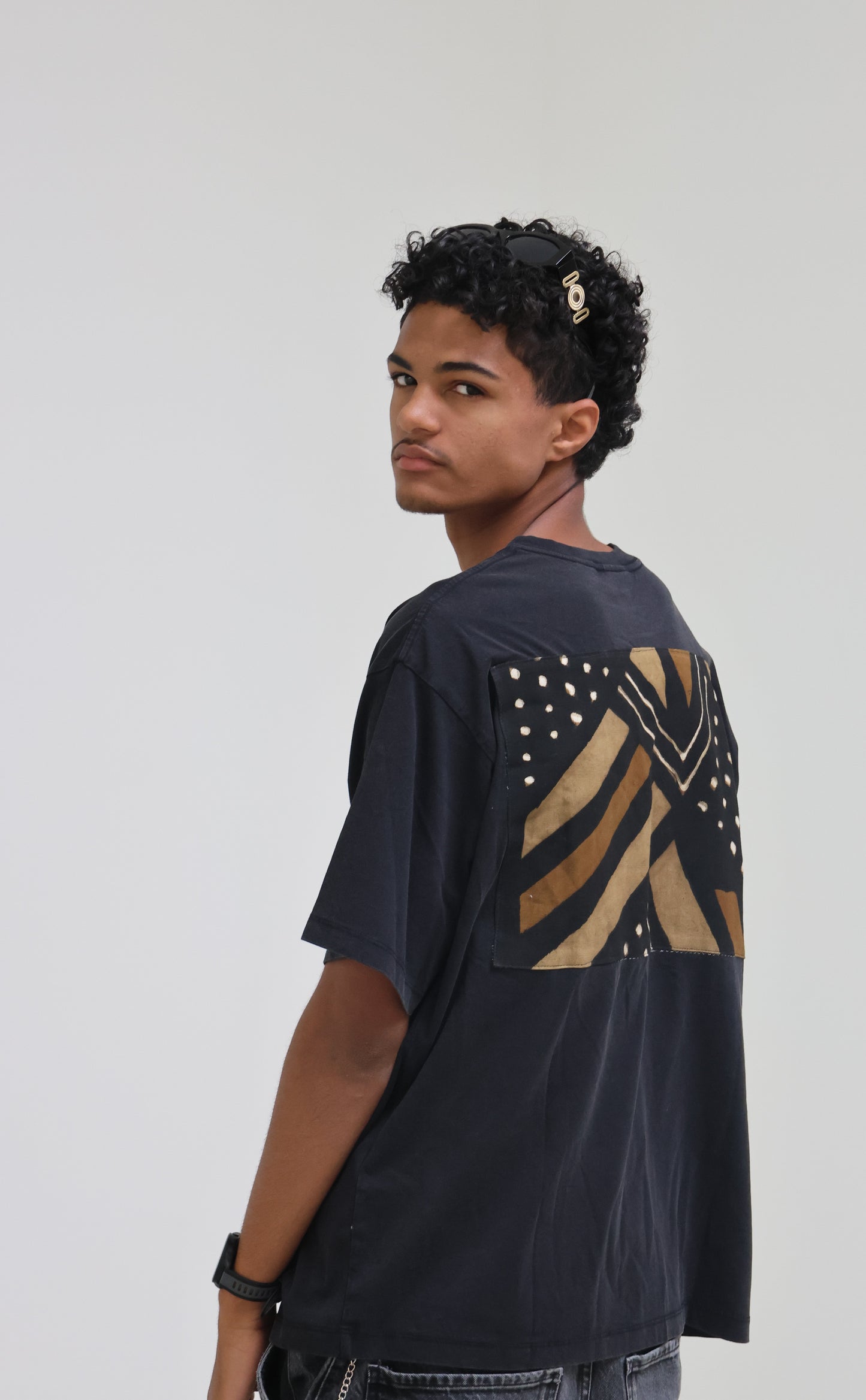 T-shirt bogolan royal