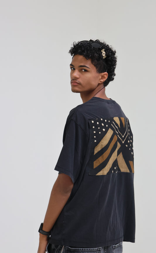 T-shirt bogolan royal