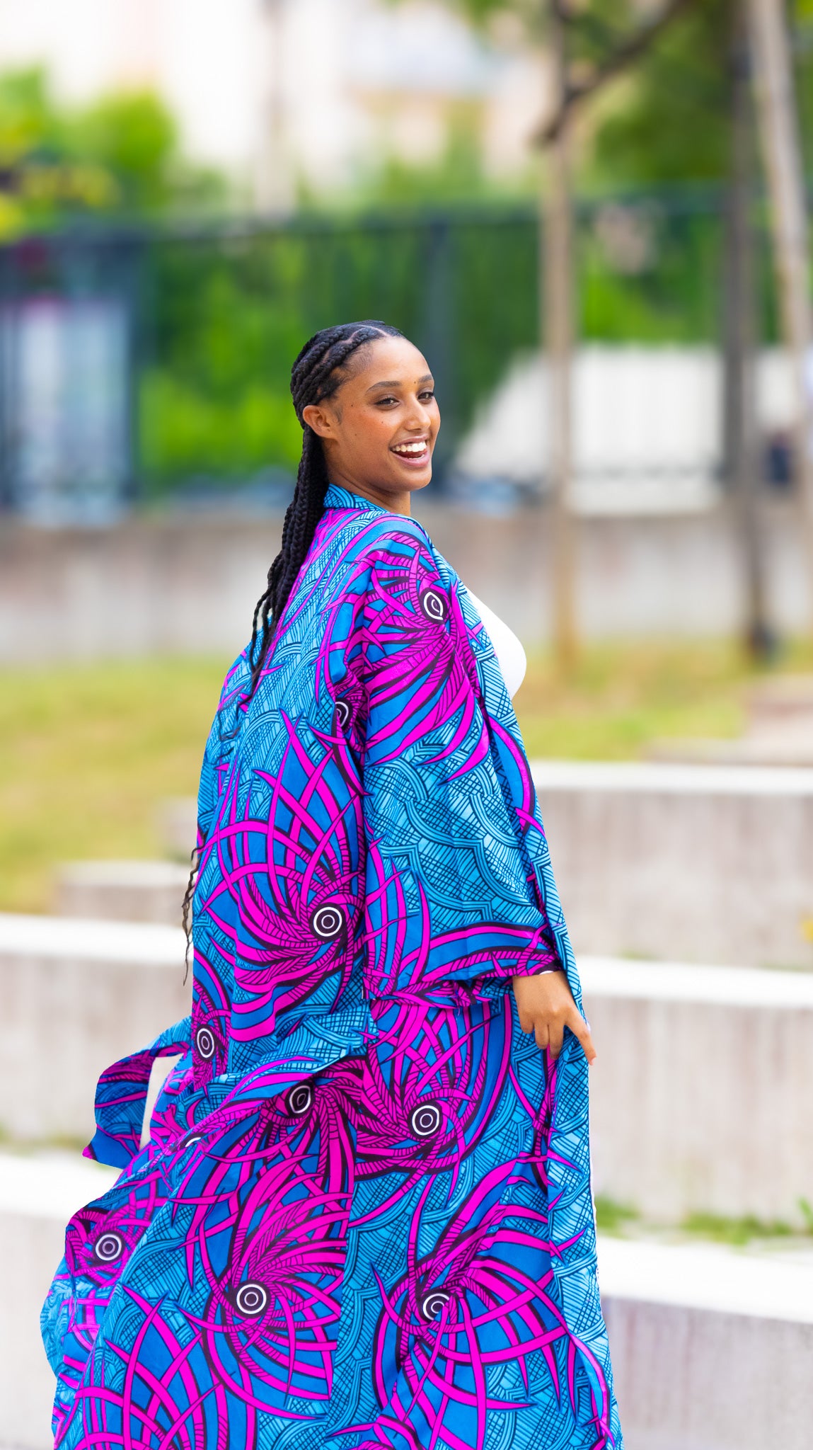 Manteau long manche longue