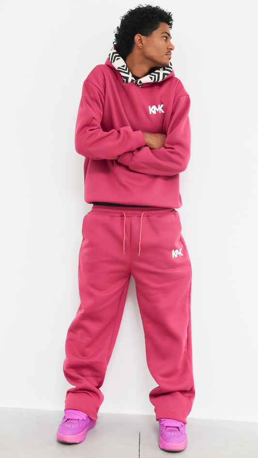 Ensemble sweat à capuche rose