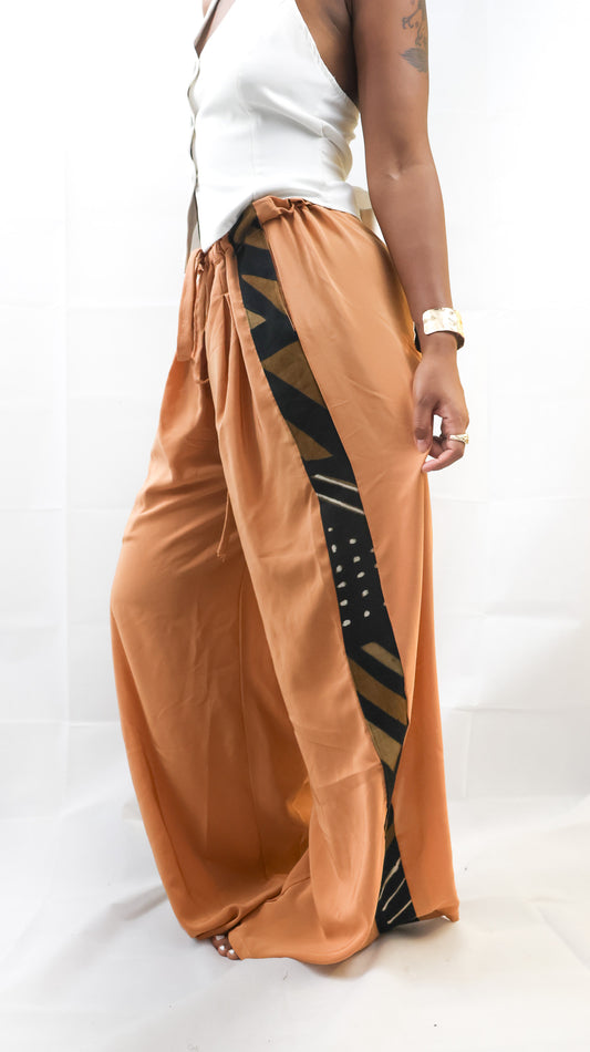 Pantalon large boho chic.