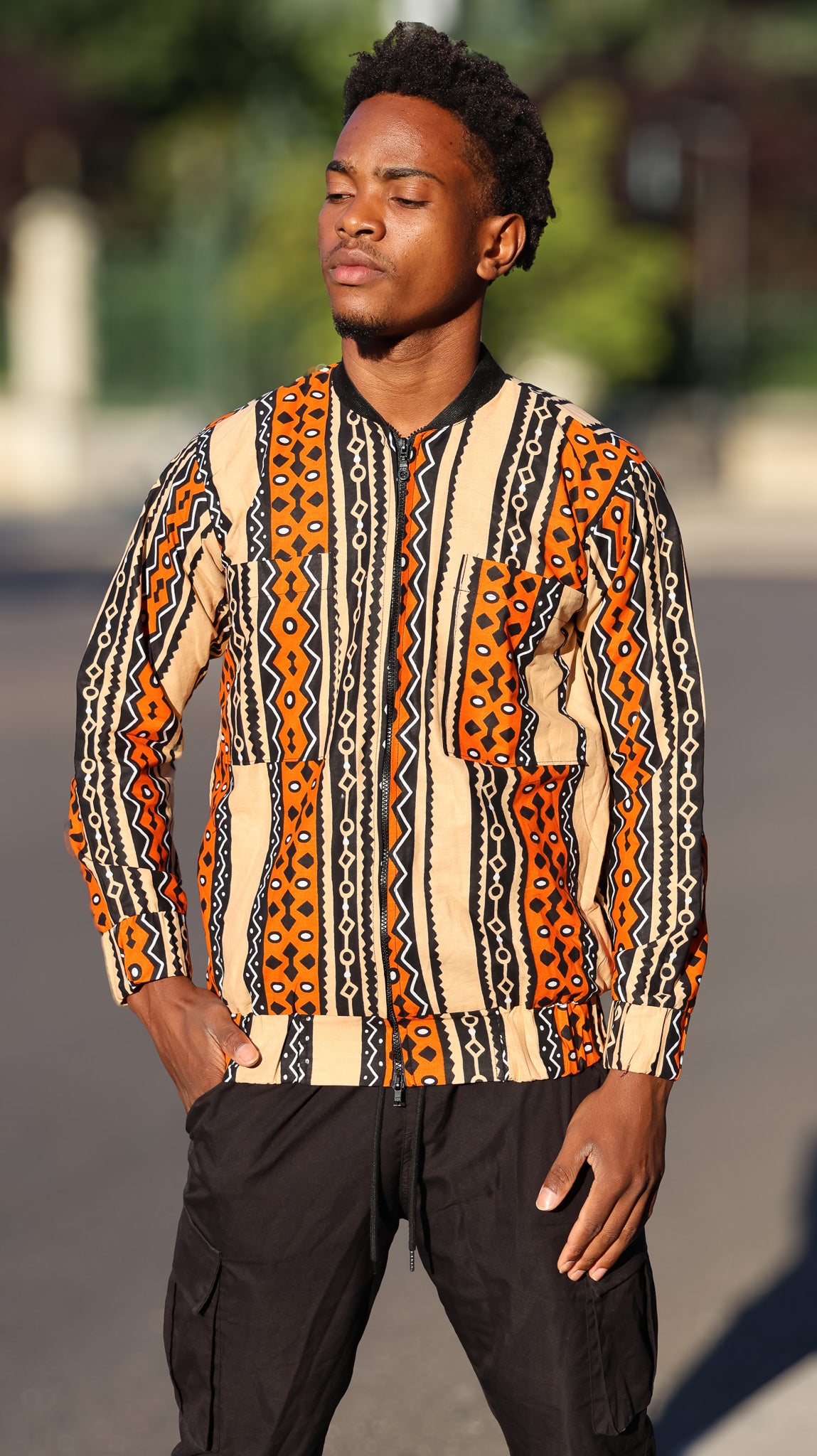 Bombers orange a motif