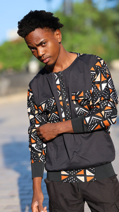 Bombers noir a motif