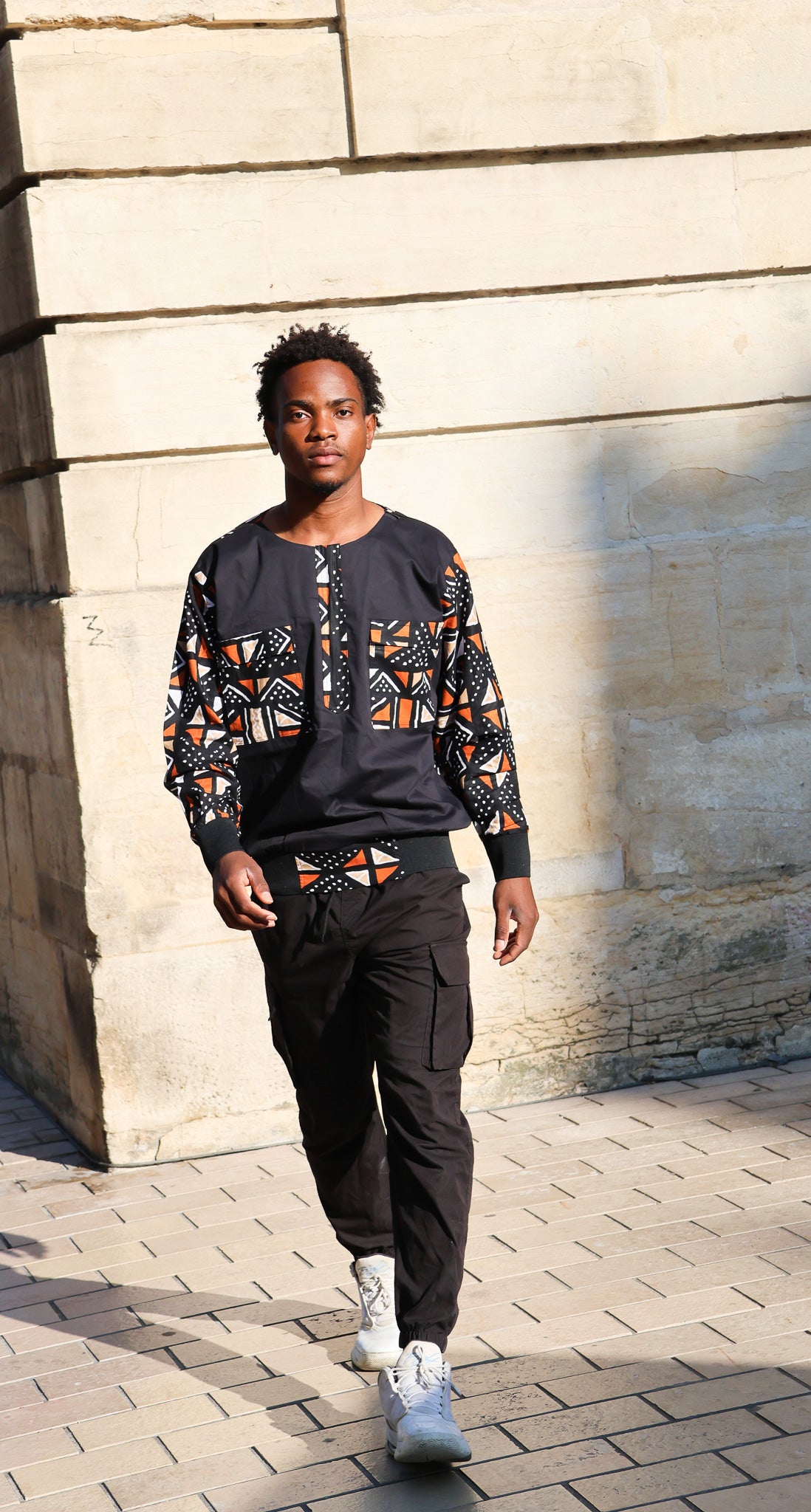 Bombers noir a motif