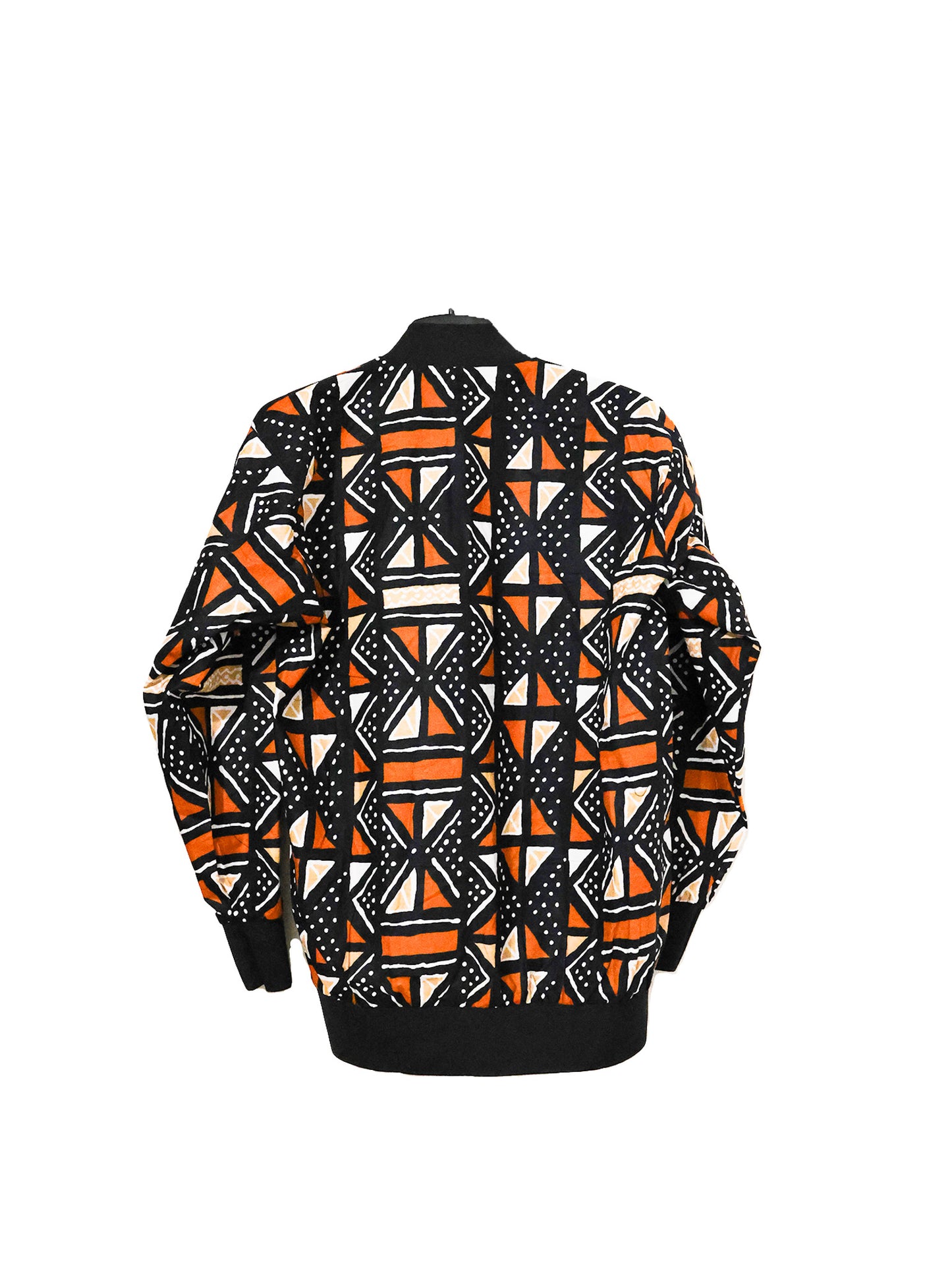 bombers noir a motif sans poche avant