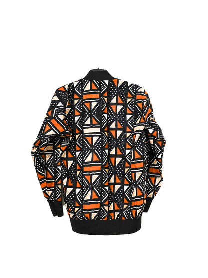 bombers noir a motif sans poche avant