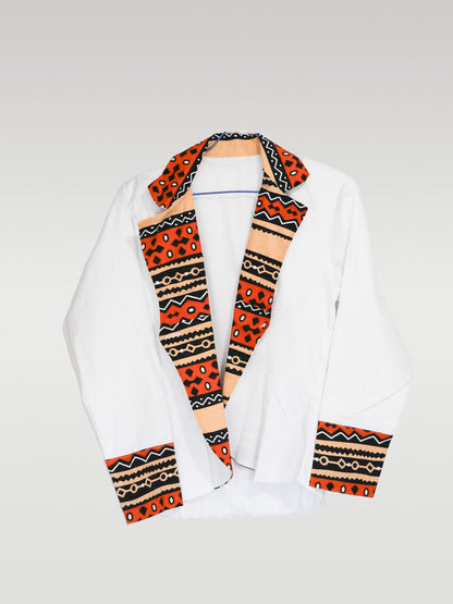 T-shirt  blanc a motif