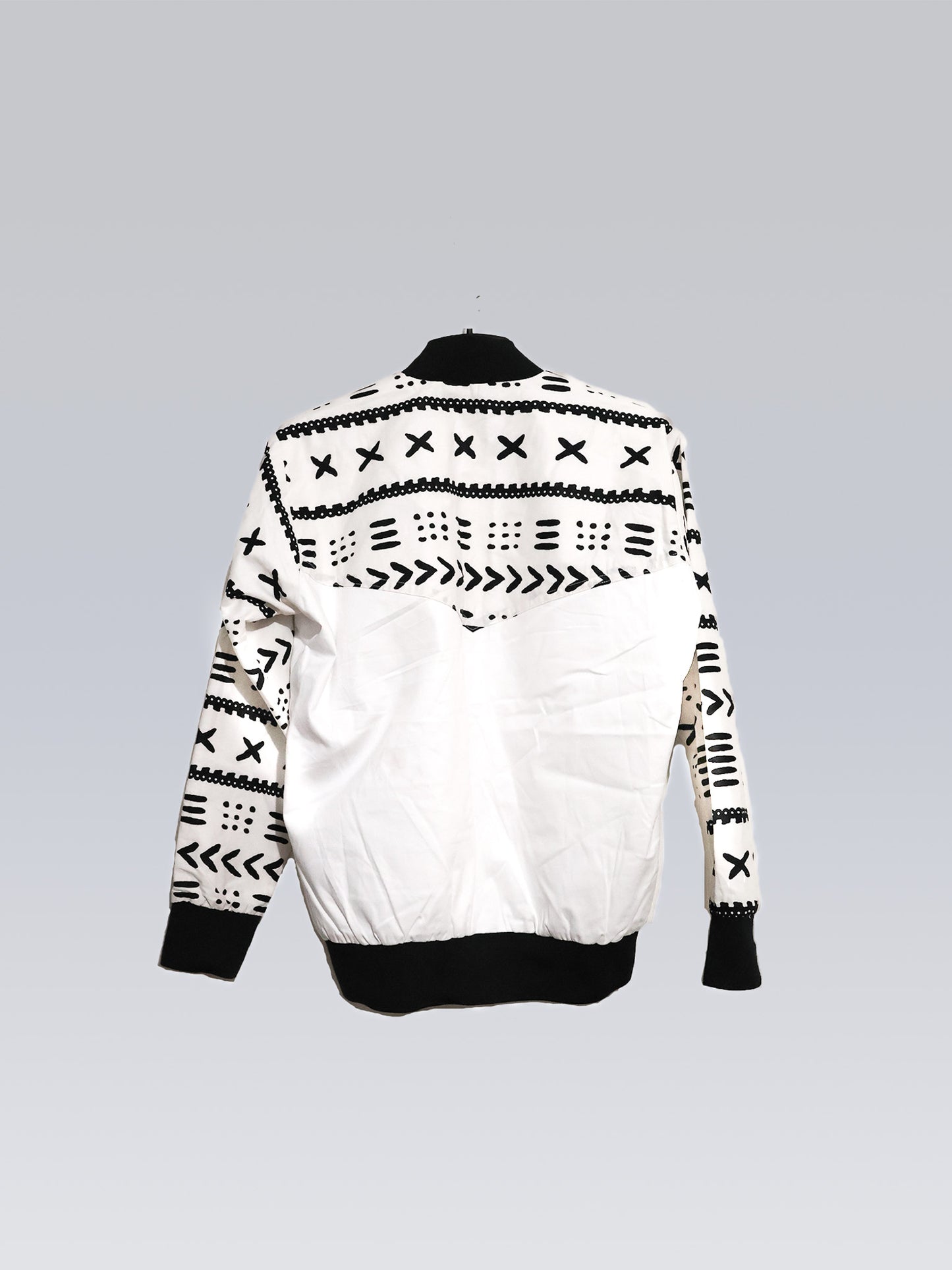 Bombers blanc manche longue