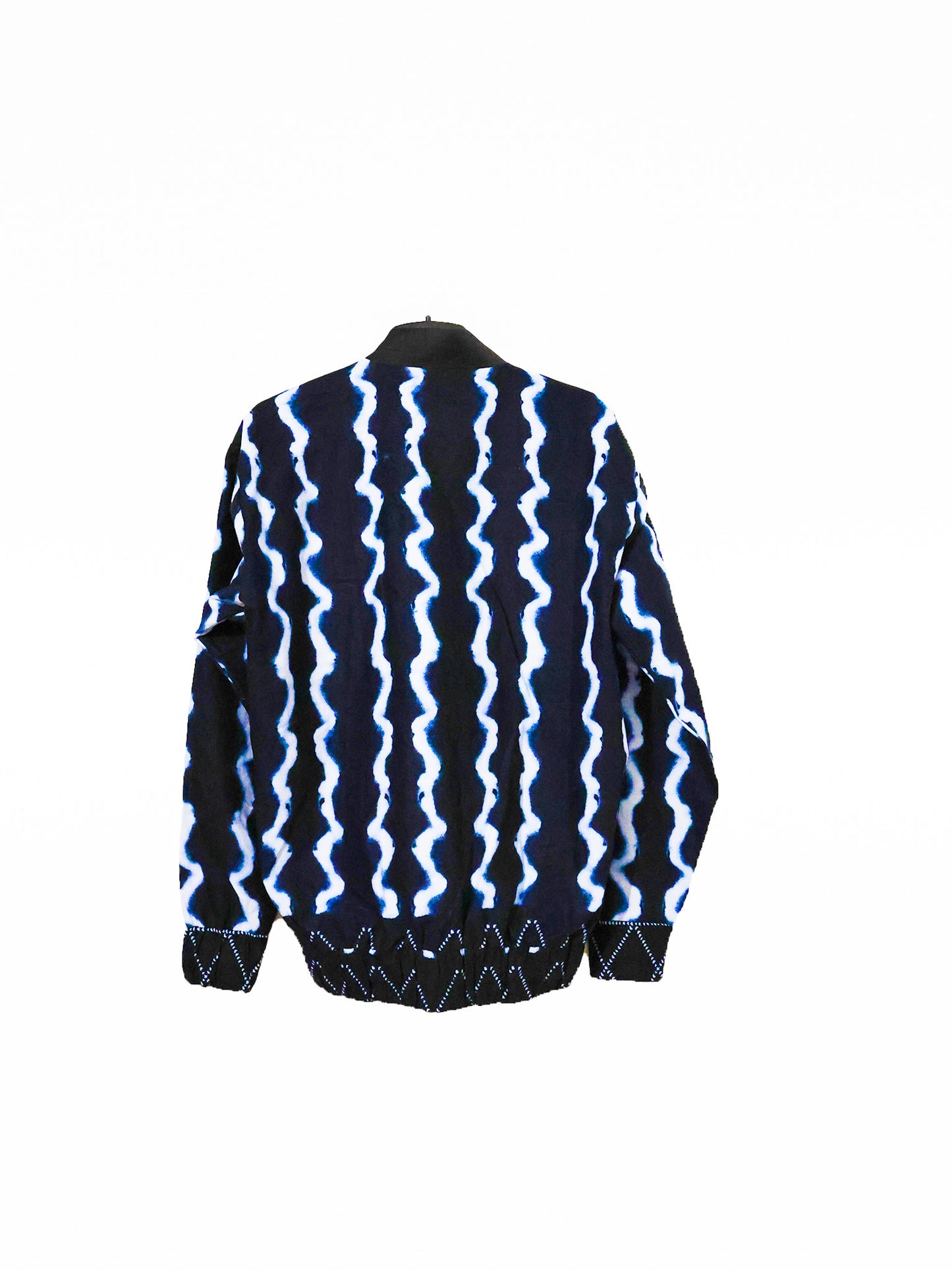 Bombers longue manche noir détail bleu