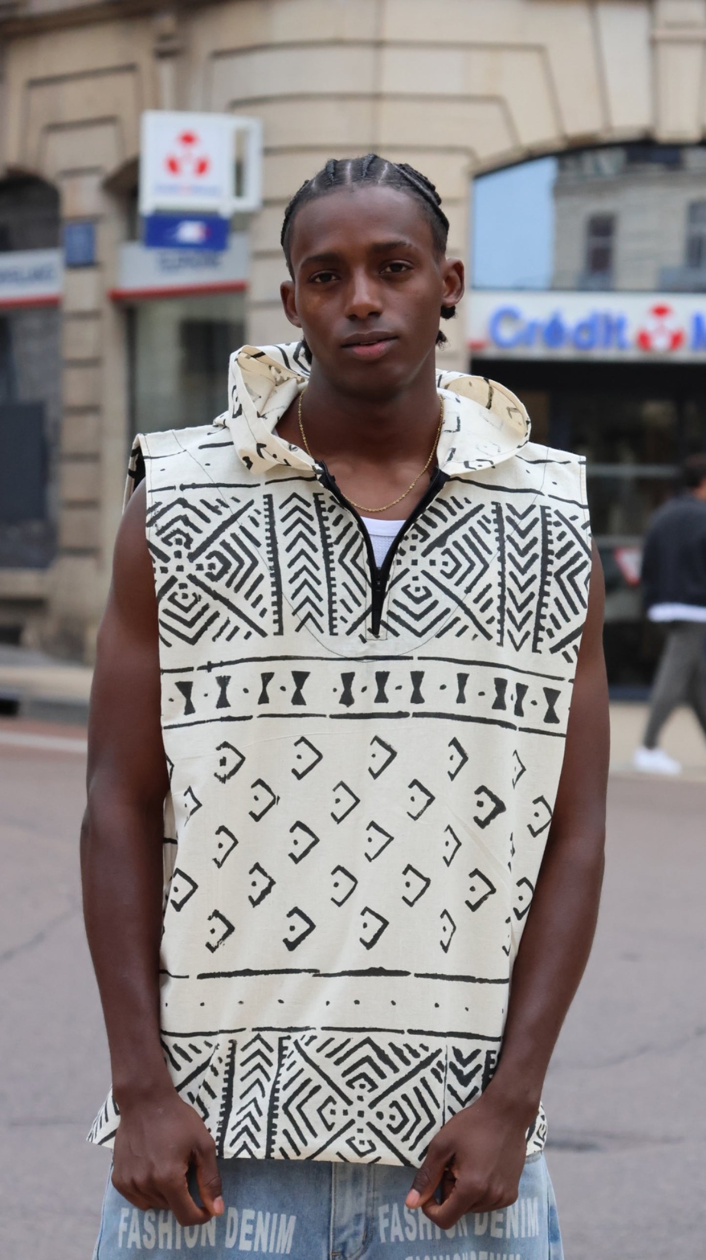 Débardeur a capuche homme