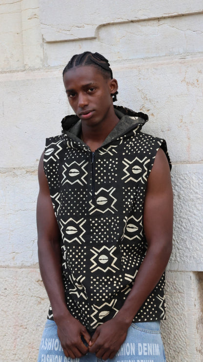 Débardeur a capuche homme