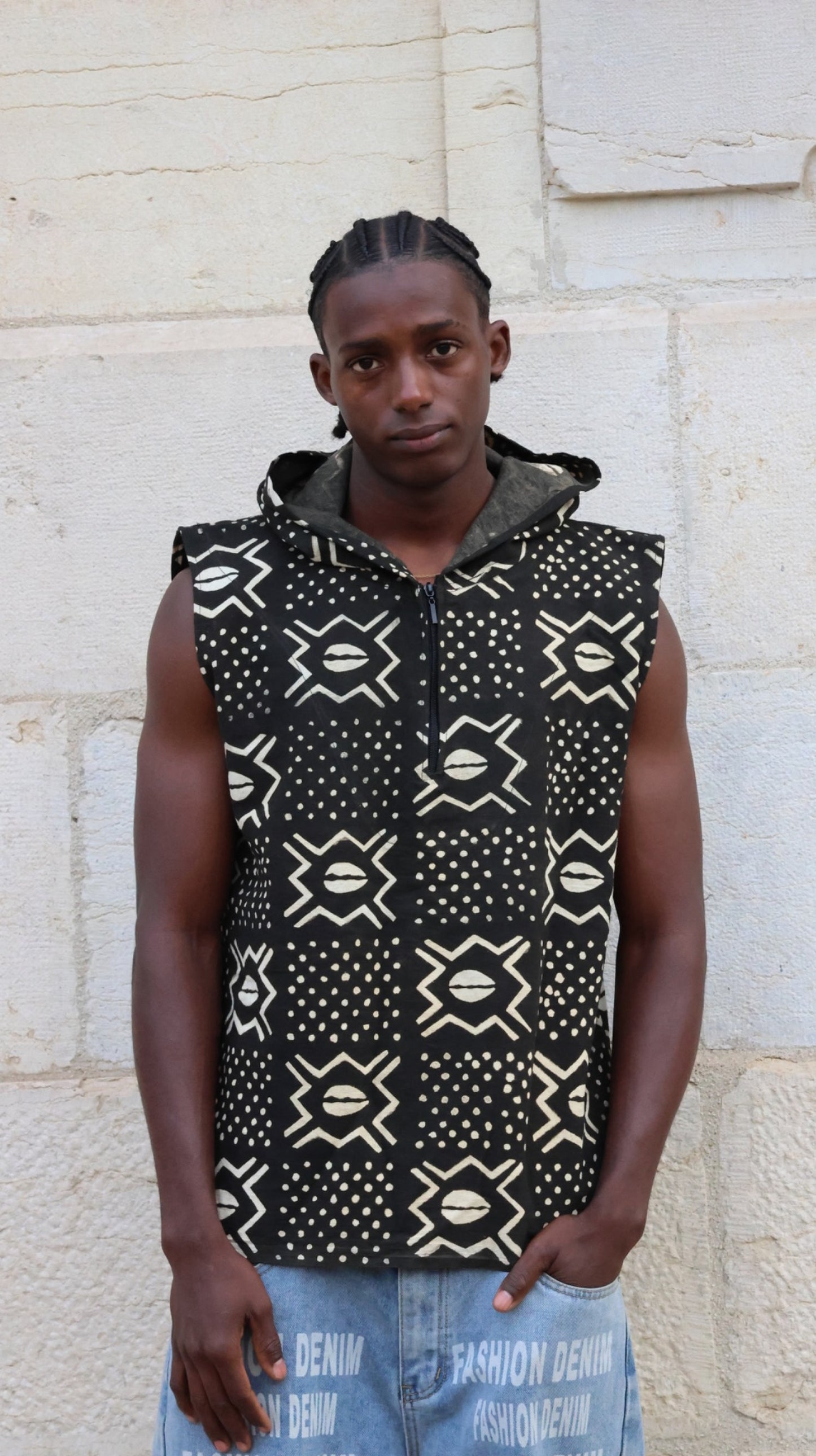 Débardeur a capuche homme