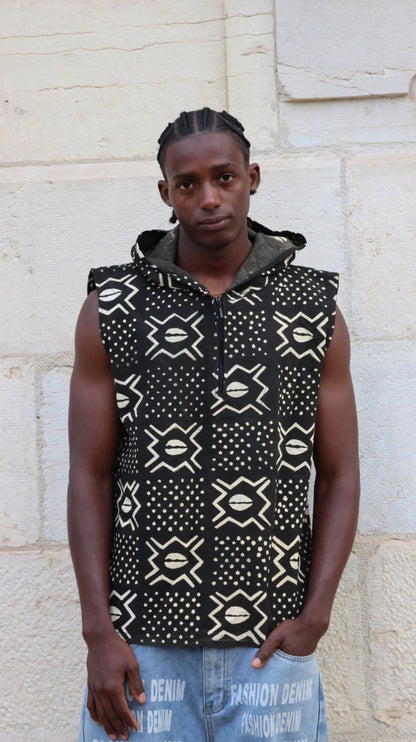 Débardeur a capuche homme